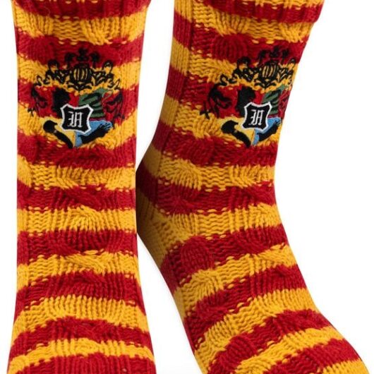 Harry Potter Socks - Hogwarts - Winter Socks - one size - for Women - red-yellow